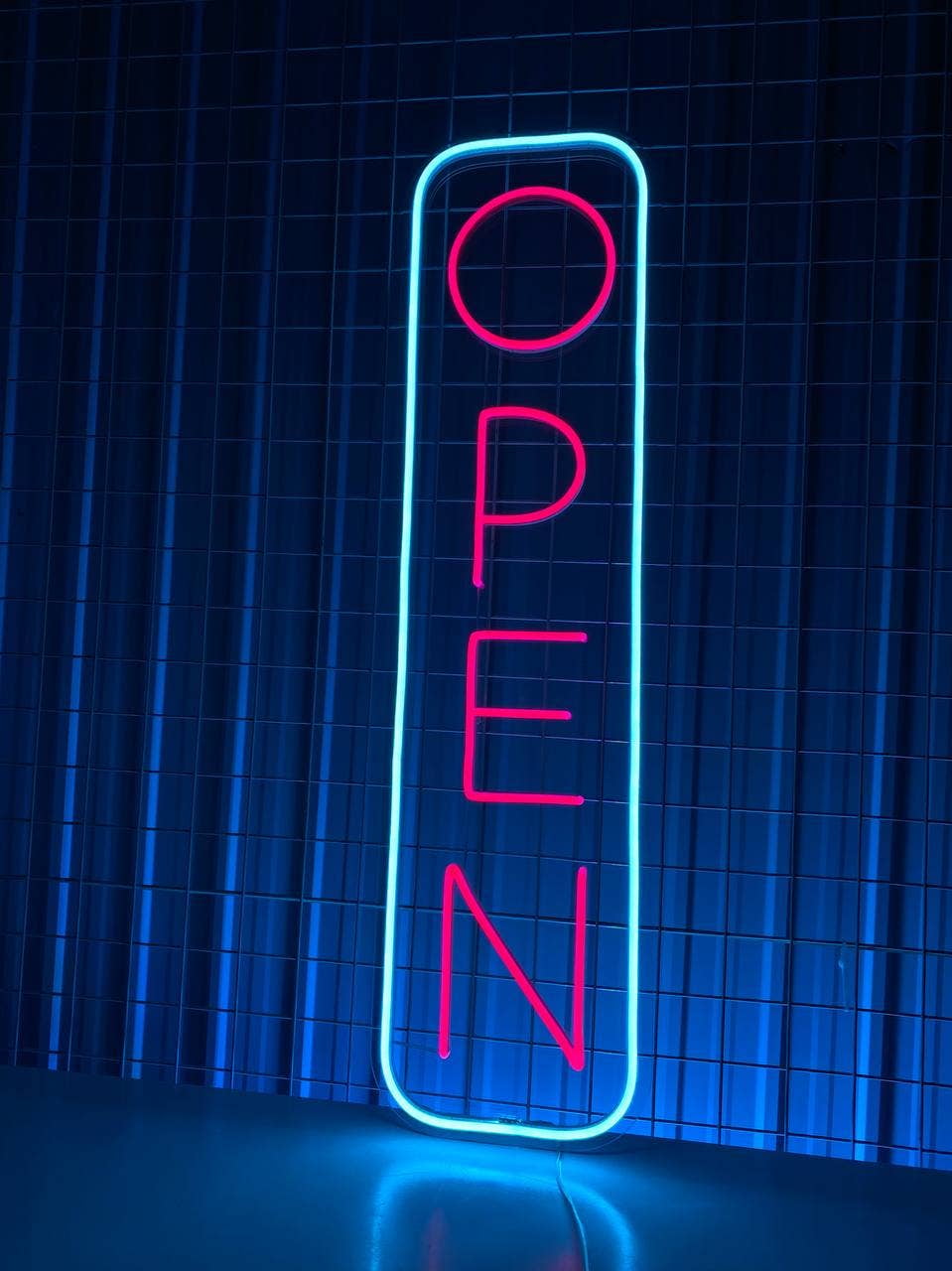 Glowneon Open Neon Sign, OPEN Sign Business Logo Led Light