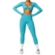 thumbnail image 2 of Traje de yoga de manga larga cepillado, ropa exterior sexy, traje deportivo ajustado, ropa de entrenamiento para correr de secado rápido, 2 of 2
