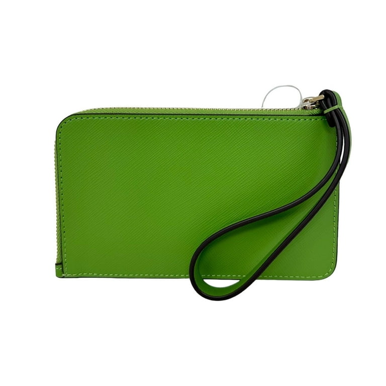 Kate outlets Spade green Leather Zipper