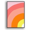 thumbnail image 3 of IDEA4WALL Framed Canvas Prints Wall Art Pink, Orange & Yellow Spiral Gradient for Living Room, Bedroom, Office Ready to Hang - 24x36 inches, 3 of 4