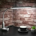 thumbnail image 4 of ODOMY Dimmable Flexible Gooseneck Clamp Clip Desk Lamp Eye-Care Sensitive Reading Light Memory Function USB Charger, 4 of 9