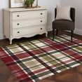 thumbnail image 3 of Buffalo Check Area Rugs 2.7'x5', Washable Small Throw Rugs for Kitchen Bedroom, Red Green Farmhouse Plaid Vintage Autumn Indoor Outdoor Rug Non-Slip Low Pile Carpet Runner Reversible Floor Mats, 3 of 8