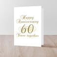 thumbnail image 4 of CafePress - Stylish 60Th Anniversary - Greeting Card, Blank Inside Matte, 4 of 4