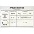 thumbnail image 6 of UMINEUX Round Fitted Vinyl Tablecloth with Elastic Edged & Flannel Backing, Fits Tables up to 45"-56" Diameter (Red Flower), 6 of 6