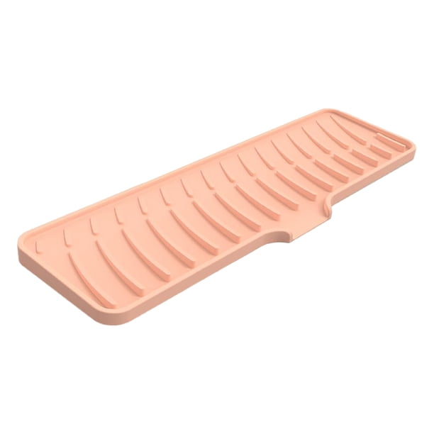 Alfombra Grifo Silicona para Fregadero Estera Goteo Sin Deslizamiento () Rosa