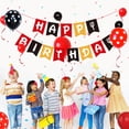 thumbnail image 4 of Banner de cumpleaños Woizoeiy Happy Birthday, rojo, negro y amarillo, 4 of 8