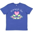 thumbnail image 3 of Inktastic Grampy's Girl- Heart Flowers Youth T-Shirt, 3 of 5