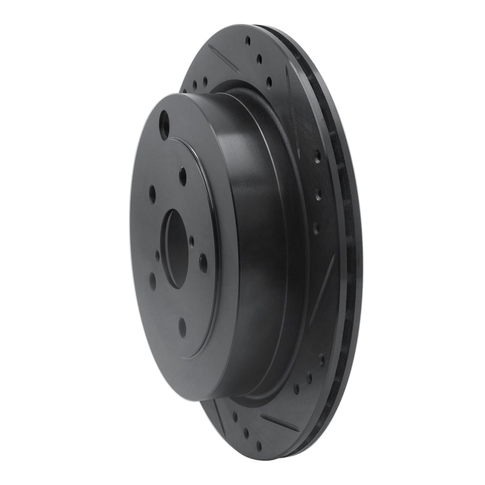 Dynamic Friction Company 633-13036R DFC Brake Rotor - Drilled And Slotted - Black