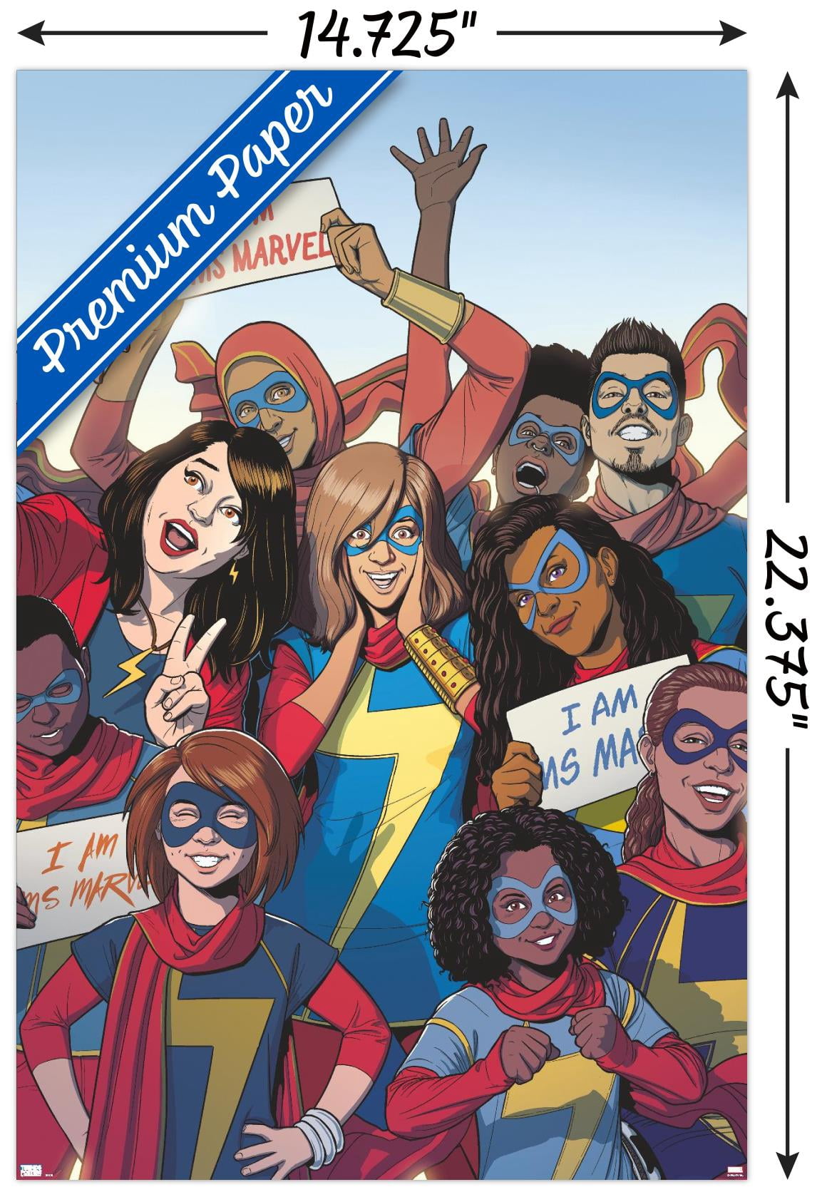 Marvel Comics - Ms. Marvel - Ms. Marvel #37 Wall Poster, 14.725" x 22.375"