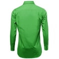 thumbnail image 3 of Omega Italy Men's Long Sleeve Dress Shirt Solid Color Regular Fit 25 Colors, 3 of 5