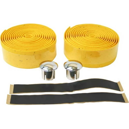 - 2 Pc Gold Bicycle Eva Cork Tape For Handle Bars Parts Replacement Bike