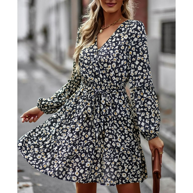 ワンピース Floral Lame Printed Sleeves I-Line Dress ワンピース Floral Lame Printed Sleeves I-Line Dress Floral Lame