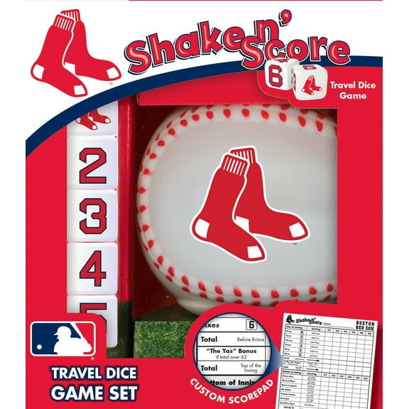 MasterPieces Officially Licensed MLB Boston Red Sox Shake N' Score Dice Game for Age 6 and Up