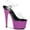 Clear/Neon Purple, variant on Women's Pleaser Adore 708UV