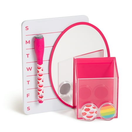 U Brands Locker Value Pack, 6 Piece Set, Pink, Bold & Bright, Ages 9 and up, 3609U