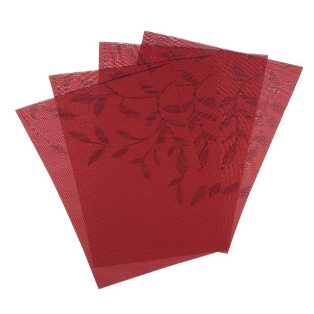 De Manteles De Con 4 Manteles Tejidos Para Mesas De Comedor - Para Mesas De Cocina - Resistentes Al Calor, Antideslizantes, Fáciles rojo BLESIY Mantel rectangular