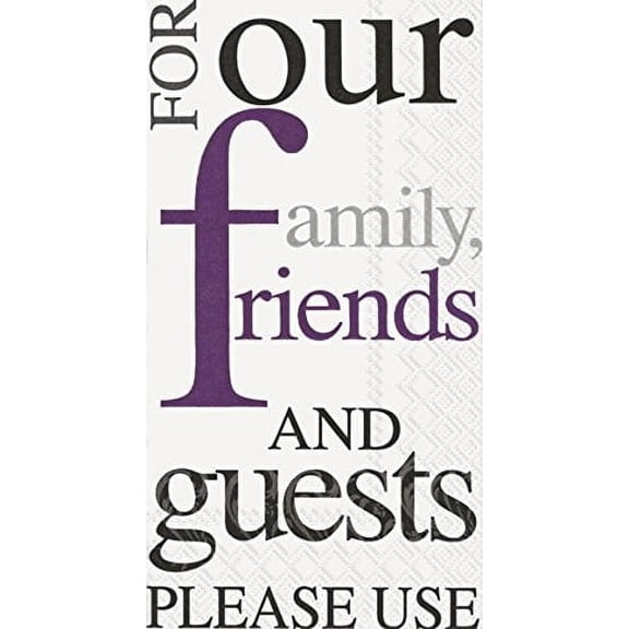 Ideal Home Range IHR 3-Ply Paper Napkins, 16-Count Guest Size, PLEASE USE purple