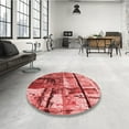 thumbnail image 3 of Ahgly Company Indoor Square Patterned Chilli Pepper Red Area Rugs, 6' Square, 3 of 6