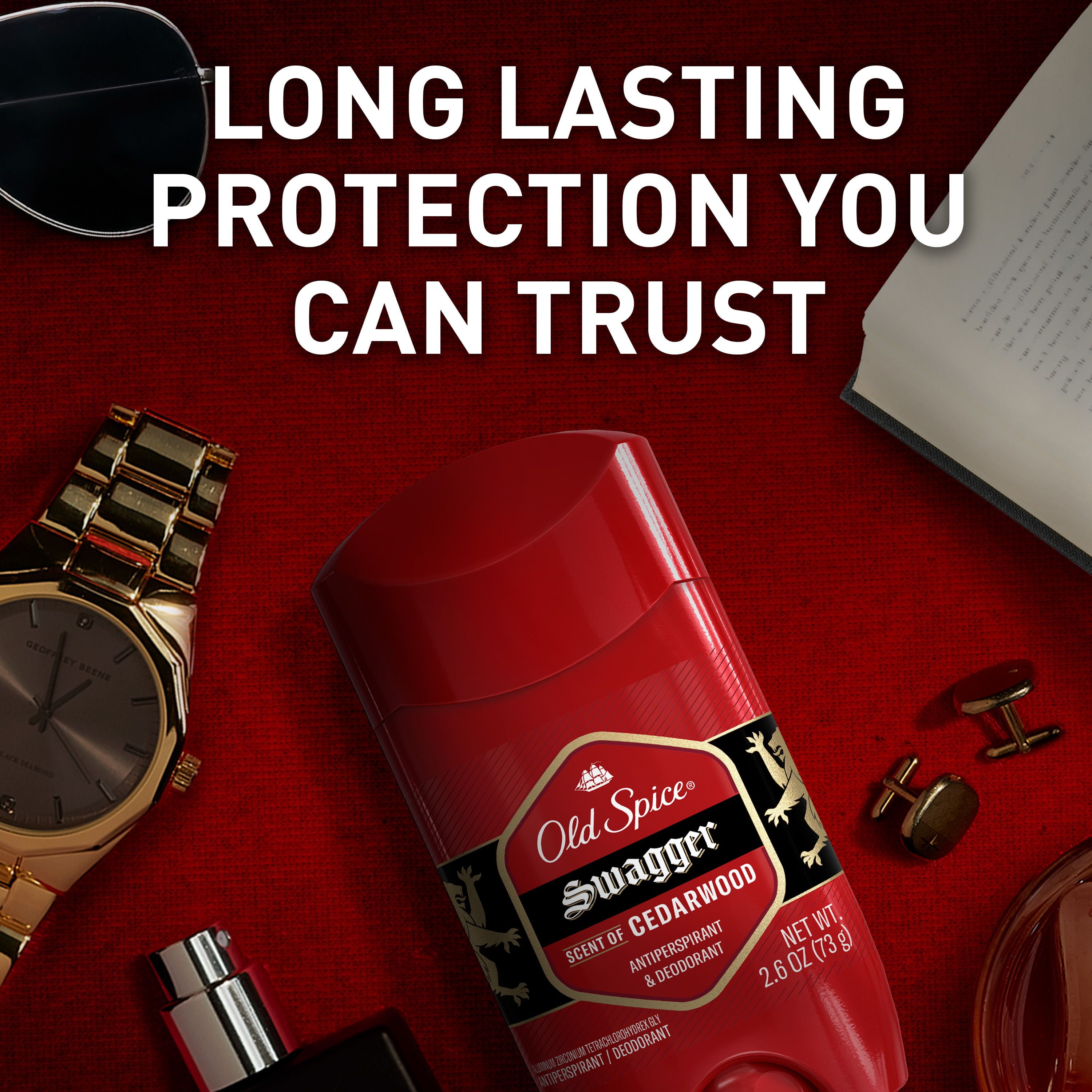 Antisudorifique et désodorisant Old Spice Red Zone Swagger pour hommes 73 g, fanfarons