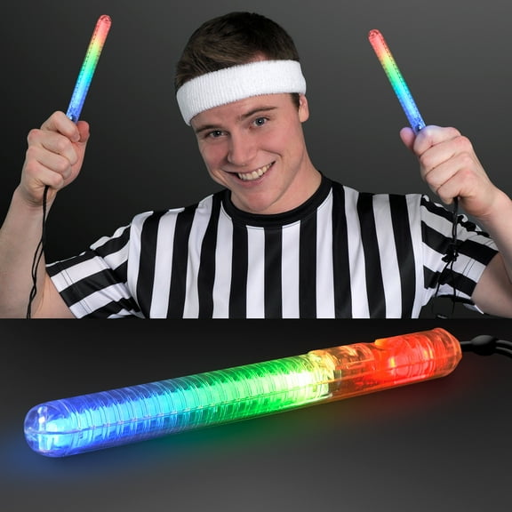 FlashingBlinkyLights Flashing LED Patrol Wands on Lanyard Necklace