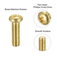 thumbnail image 4 of Uxcell M3x10mm Brass Machine Screws, Phillips Pan Head Fastener Bolts 36 Pack, 4 of 5