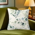 thumbnail image 2 of Sage Green Eucalyptus Pillow Covers 18x18" – Watercolor Leaf Print Throw Pillow Cases for Sofa, Bed & Outdoor – Modern Floral Cushion Covers for Living Room & Patio Decor – Durable & Washable, 2 of 7