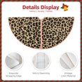 thumbnail image 3 of Rateoe Leopard Print-1 Pattern Christmas Tree Skirt with Ties , Christmas Tree Decorations, Farmhouse Christmas Decor Xmas Holiday Decorations-36", 3 of 6
