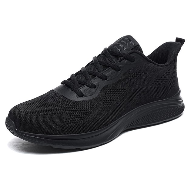 Deporte Punto para Hombre Deporte Malla Zapatos para Correr Zapatos Deportivos Al Aire Libre (Negro 40)