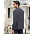 thumbnail image 5 of COOFANDY Mens Two Button Blazer Jacket Big and Tall Formal Business Suit Jackets, 5 of 6