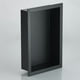 thumbnail image 5 of Monstrate Estante versátil negro del almacenamiento del cuarto de baño y del artículo de tocador con la instalación simple del nicho oculto Juegos de accesorios de baño, 5 of 6