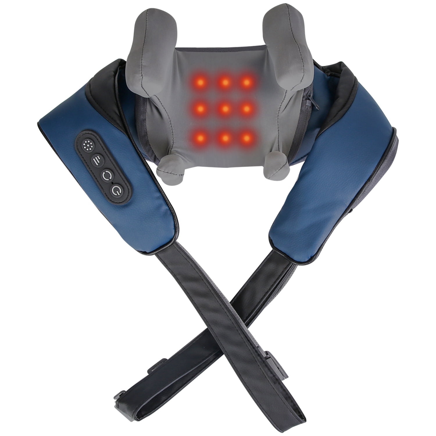 Electric Neck Massager TeqHome Shoulder Back Massager with Infrared Light Heating with 3 Massage Modes Speeds Shiatsu Massage Pillow for Neck Back Shoulder Foot Leg Muscle