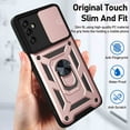 thumbnail image 6 of Galaxy A53 5G Case, TECH CIRCLE 360 Ring Kickstand Magnetic & Slide Camera Protector Military-Grade Rugged Hybrid Protective Cover for Samsung Galaxy A53 5G 6.5 inch 2022 released,Rosegold, 6 of 7