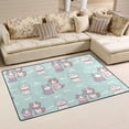 thumbnail image 2 of Dreamtimes Lightweight Soft Area Rugs 31x20 Inch, Cute Cartoon Cat Floor Mat Doormat for for Rooms Entrance Hardwood Floor Living Room 2'7" x 1'8"） Nursery Rugs, 2 of 6
