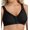 Black, variant on Exquisite Form 5100531 Fully® Wireless Cotton Back & Posture Support Bra with Front Closure & Lace