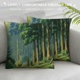 BCIIG Dog Person Forest Graphic Decorative Throw Pillow Cover for Home