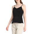 thumbnail image 4 of Allegra K Women's Casual Spaghetti Strap V Neck Peplum Sleeveless Top, 4 of 5