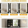 thumbnail image 2 of Makeup Vanity and Stool, 3 Color Lights, Charging Station, 2 of 2