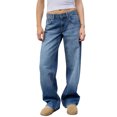 thumbnail image 2 of Joernso Wide Leg Jeans for Women High Waist Stretchy Denim Pants with Pockets Casual Straight Leg Jean Trousers, 2 of 8