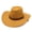 Beige, variant on Western American cowboy hat, suede fabric, outdoor sunshade hat, men's horseback riding hat, wide-brimmed cowboy hat