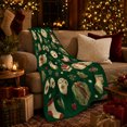 thumbnail image 3 of Christmas Cocoa Mugs with Stockings Candles Mittens and Pinecones, Cozy Holiday Style for Cocoa Lovers, Warm Flannel Blanket for Family Room and Guest Room, Christmas Gift, Home Decor, 3 of 9