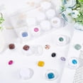 thumbnail image 2 of Diamond Gemstone Display Box Plastic Jewelry Display Box 12 Pcs Column Show Container with Foam Mat and Rectangle External Packing Box for Bare Stone Naked Diamond White, 2 of 8
