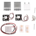 thumbnail image 1 of Peltier Cooler with Heat Sink & 2 Fans for DIY Refrigeration Thermoelectric Cooling System Kit, 1 of 5