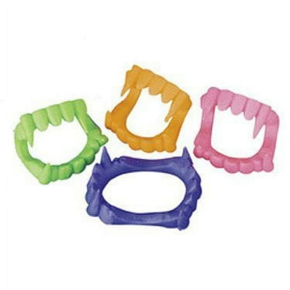 Soft Plastic Neon Teeth - Apparel Accessories - 144 Pieces