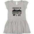 thumbnail image 3 of Inktastic Denver Colorado Someone Loves Me Skyline Girls Toddler Dress, 3 of 5