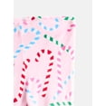 thumbnail image 5 of Holiday Time Toddler Girls Top and Pants Fleece Pajama Set, 2-Piece, Sizes 12M-5T, 5 of 5