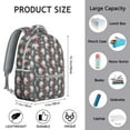 thumbnail image 6 of Hedgehog with Red Bag Pattern Backpack for School,Cute School Bag,Schoolbag with Adjustable Shoulder Straps & Padded Back,15.3"x11"x7.1".﻿, 6 of 6
