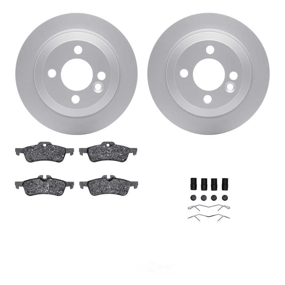 Dynamic Friction Company 4512-32025 DFC GEOSPEC Coated Rotors with 5000 Brake Pads - Ceramic and