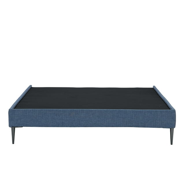 Box Base Cama Matrimonial Slim Azul