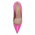 thumbnail image 4 of FSJ Women Classic Pointed Closed Toe Slip On Pumps Unique Flared High Heel Sexy Ladies Party Wedding Office Basic Dress Shoes Size 15 Pink, 4 of 4