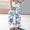 thumbnail image 2 of Perfectbot Women's Casual Wide-Leg Trousers Print Fashion Baggy Outdoor Athletic Summer Long Pant with Pockets, 2 of 6